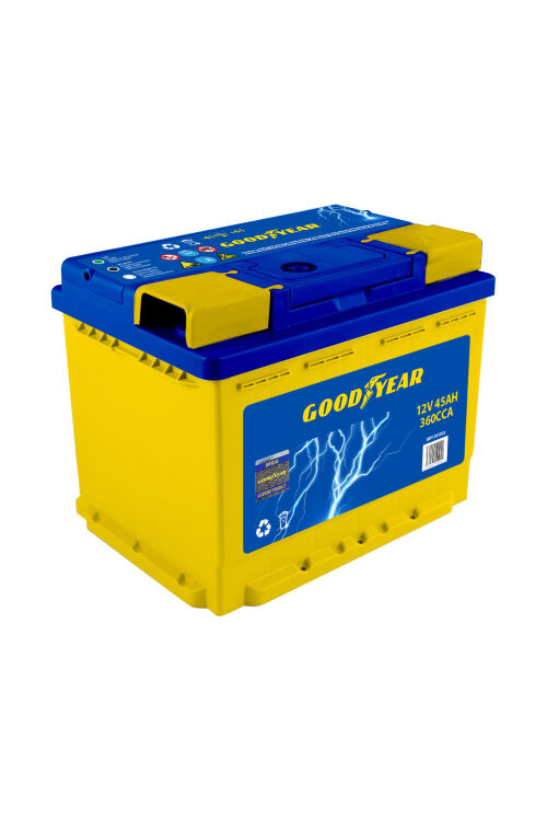 Goodyear 12V 45 Ampe6 NS60 Flat SMF IND WATER BATTERY - 1