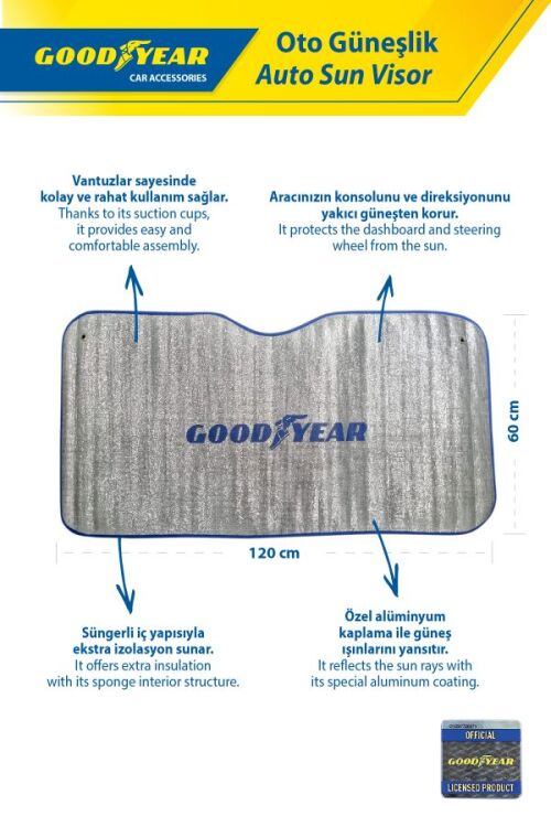 Goodyear Anti-UV Auto Sunny 120 x 60 cm - 4